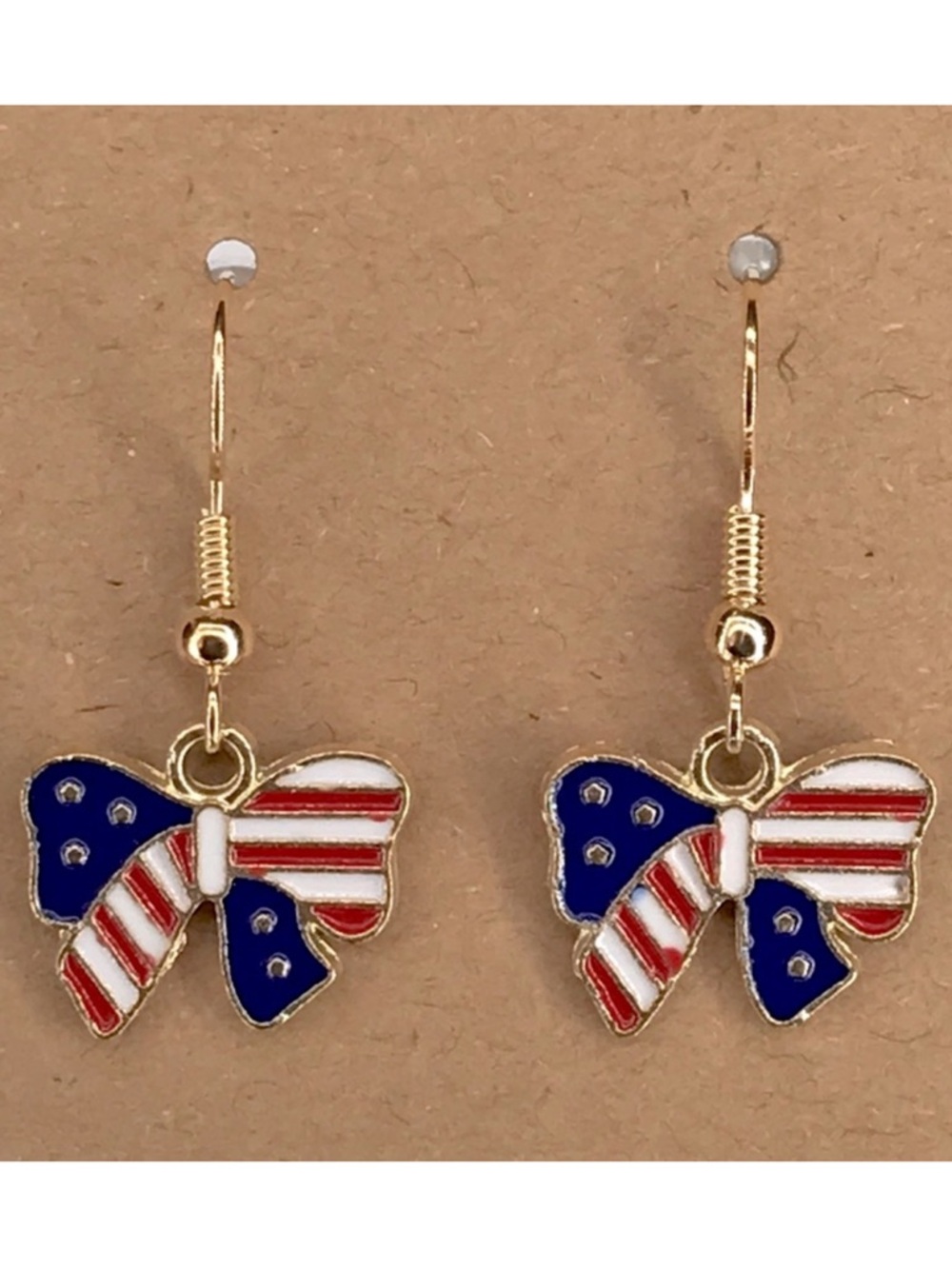 *LAST SET* Patriotic Bow Earrings Fashion Jewelry